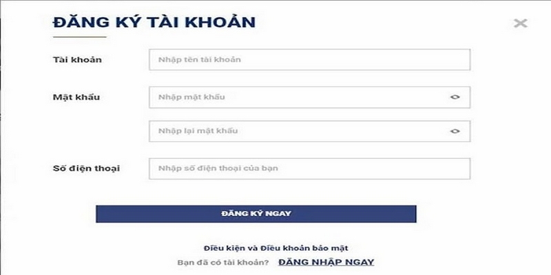 Quy trình đăng ký tài khoản tại BJ38 đơn giản với 3 bước