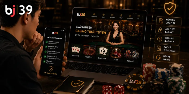 Kiểm tra thông tin giúp trải nghiệm casino trực tuyến chủ động hơn